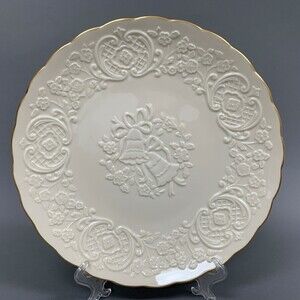 Lenox Cream White Marriage 12.5 Plate To Commemorate This Very Special Occasion